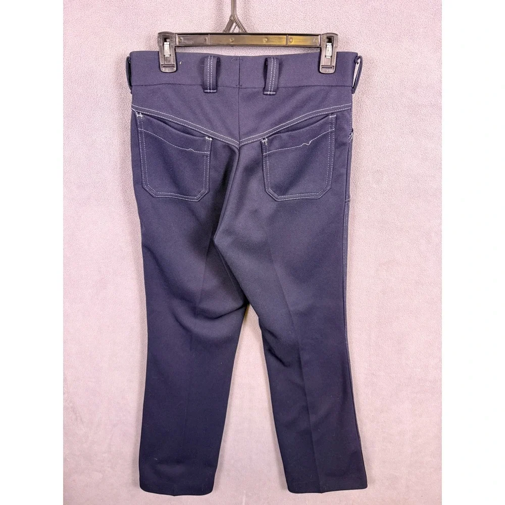 VTG 70s Levis Panatela Leisure Suit Mens L Tall Blue Disco Rockabilly Western